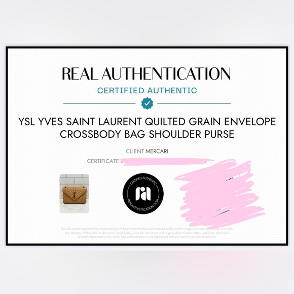 YSL Yves Saint Laurent Quilted Grain Envelope Crossbody Bag Shoulder Purse - Picture 11 of 11